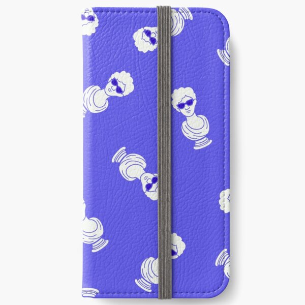 Cool Statue in Purple iPhone Wallet