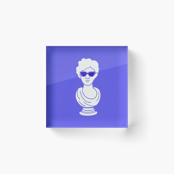 Cool Statue in Purple Acrylic Block