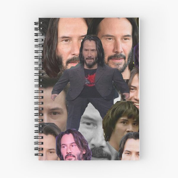 Item preview, keanu reeves face collage designed and sold by Collagio Meme.
