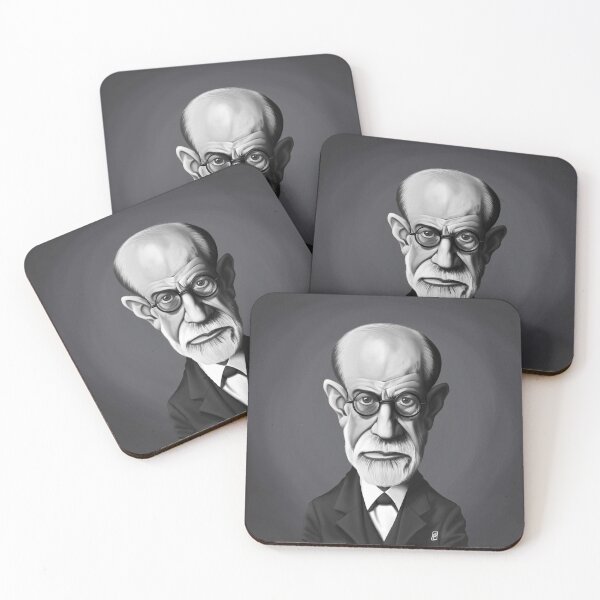 Sigmund Freud Neoprene Coaster Set