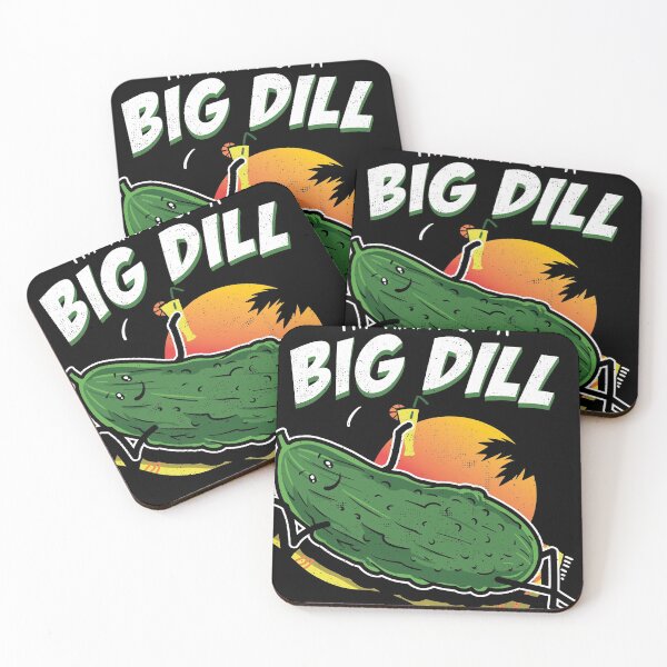 Item preview, Pickle Fan Pun Design - I'm Kinda Bill Dill Joke Tee print designed and sold by Lisbob.