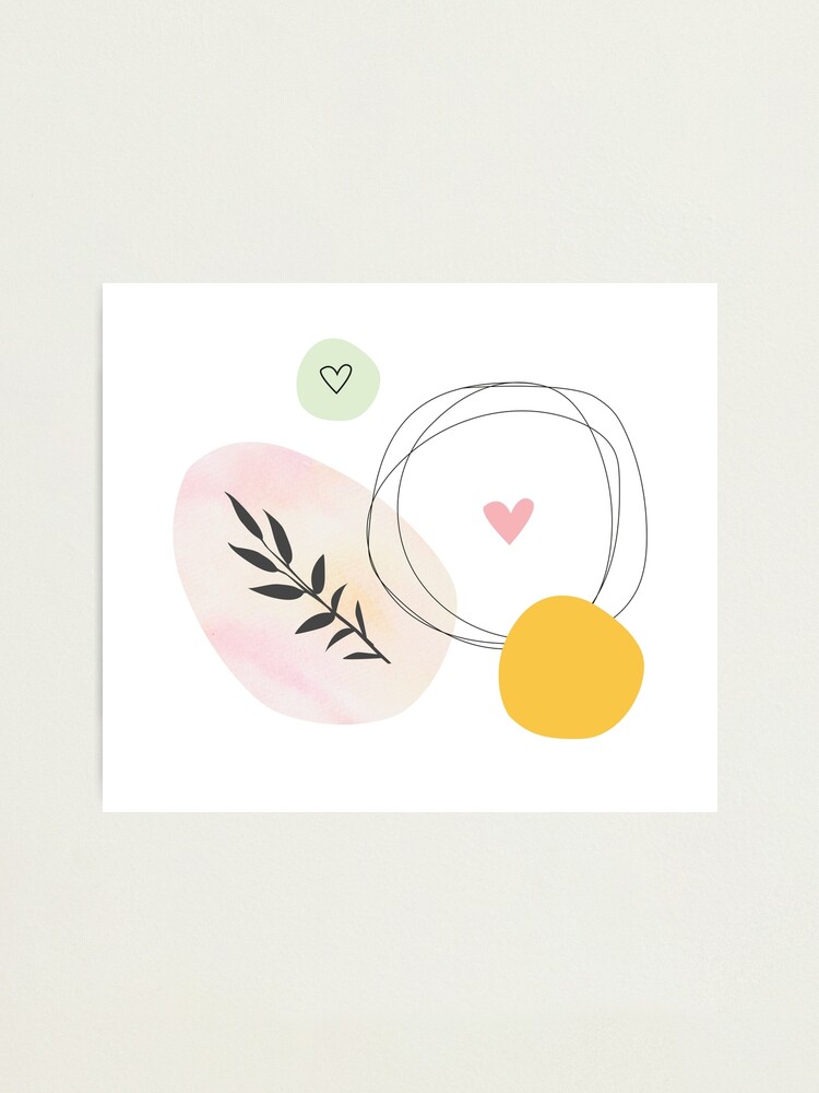 Alternate view of Abstract illustration inspired by nature and love Photographic Print