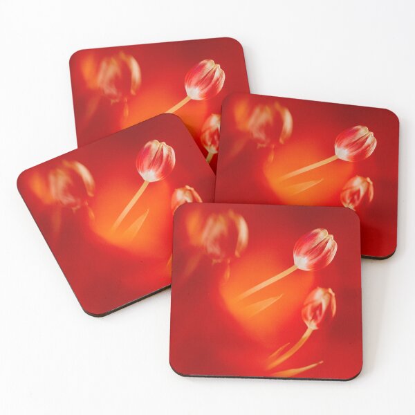 Item preview, Red tulips on red background  designed and sold by LorandQuest.