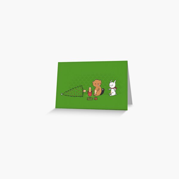 Beavers ruin christmas Greeting Card