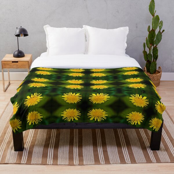 Item preview, Dandelion With Dark Green Background Seamless Pattern designed and sold by shane22.