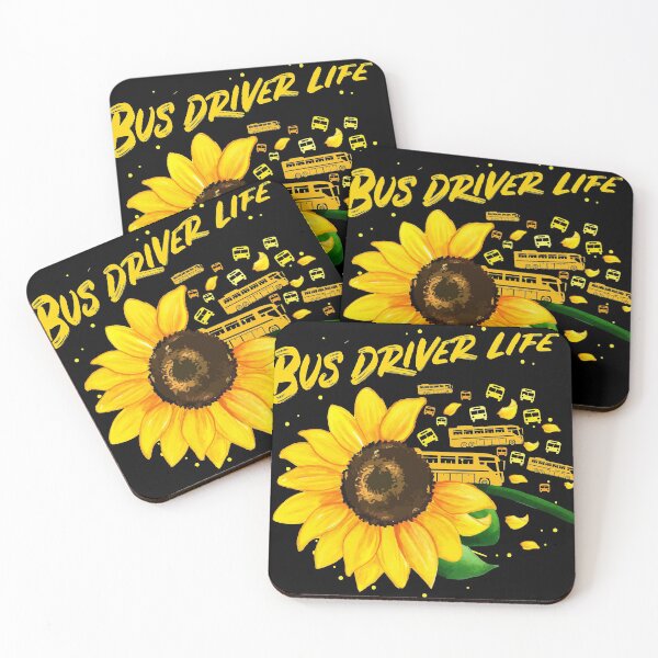 Item preview, Sunflower Bus Driver Gift Idea print designed and sold by Lisbob.