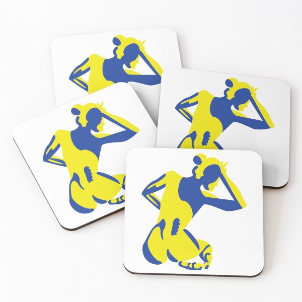 Item preview, Blue and yellow woman designed and sold by aanais.