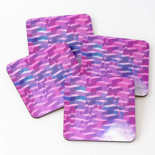 Item preview, Pink and Blue Cube Distort designed and sold by lolohannah.