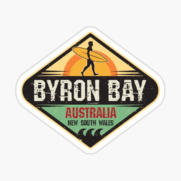 Byron Bay, Australia Pegatina brillante