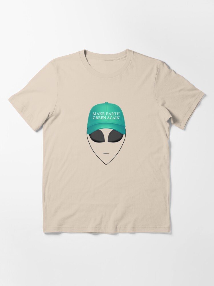 Make Earth Green Again Alien, MAGA Parody, UFO Climate Change