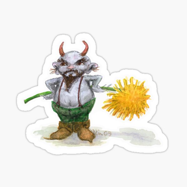 Hay Fever Imp (from art by Kir Talmage) Sticker