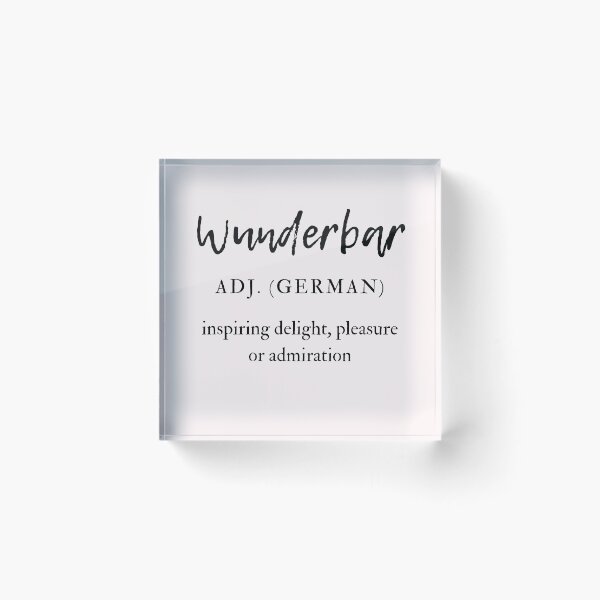 Item preview, Wunderbar Wonderful German Deutsch Dictionary Definition designed and sold by Time4German.