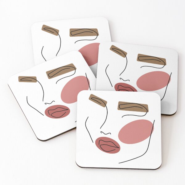 Item preview, Abstract lines face color work designed and sold by soqhiee.