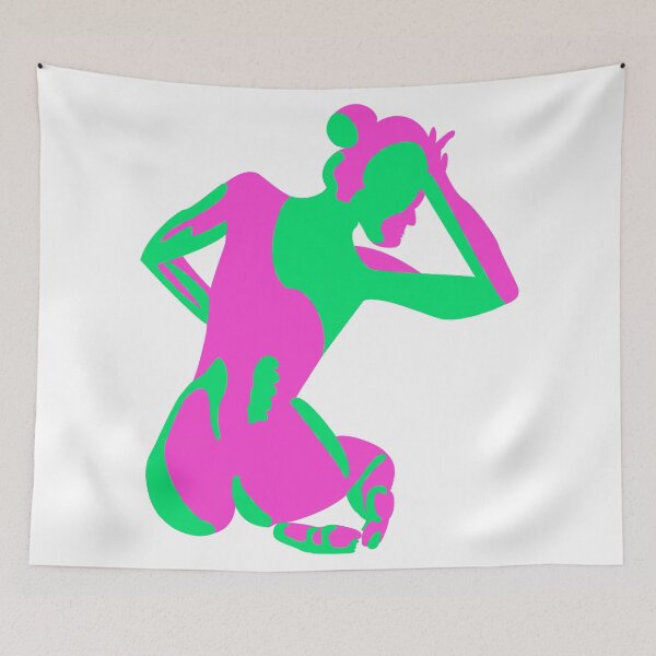 Item preview, Pink and green woman designed and sold by aanais.