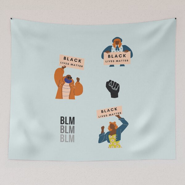 Item preview, Black lives matter BLM protest stickers designed and sold by Mikelazv.