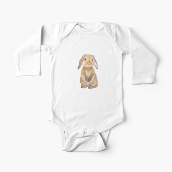 Bunny Painting Tatra Cottage Long Sleeve Baby One-Piece