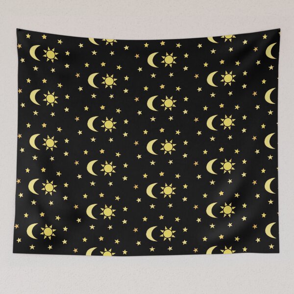 Item preview, Yellow Sun Moon and Stars designed and sold by polishalpaca.