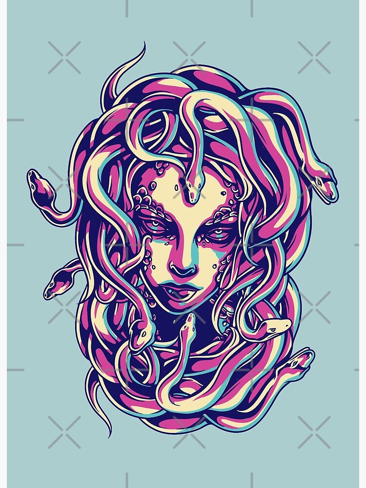Premium Photo  A medusa with a snake on her head