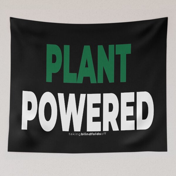 Item preview, plant powered - vegan activist graphics (106) designed and sold by blindfoldsoff.