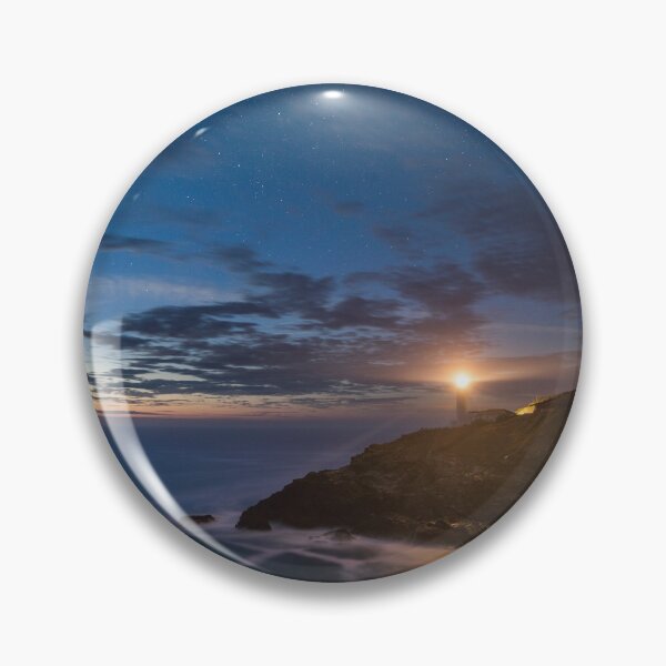 Item preview, Lighthouse at Trevose head , Cornwall with starry sky designed and sold by stevieuk.