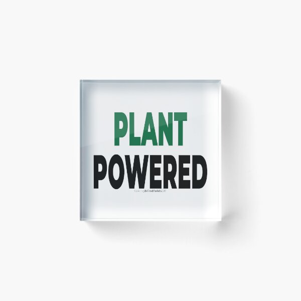 Item preview, plant powered - vegan activist graphics (106 v2) designed and sold by blindfoldsoff.
