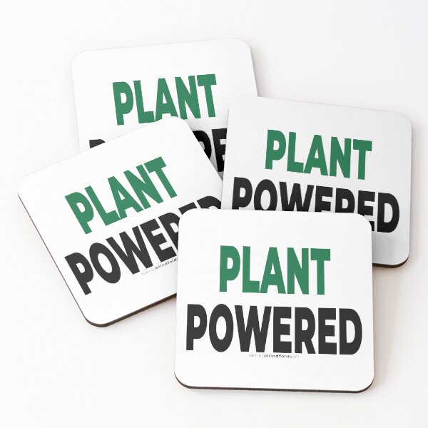Item preview, plant powered - vegan activist graphics (106 v2) designed and sold by blindfoldsoff.