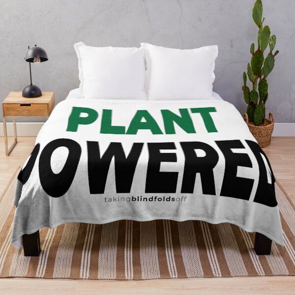 Item preview, plant powered - vegan activist graphics (106 v2) designed and sold by blindfoldsoff.