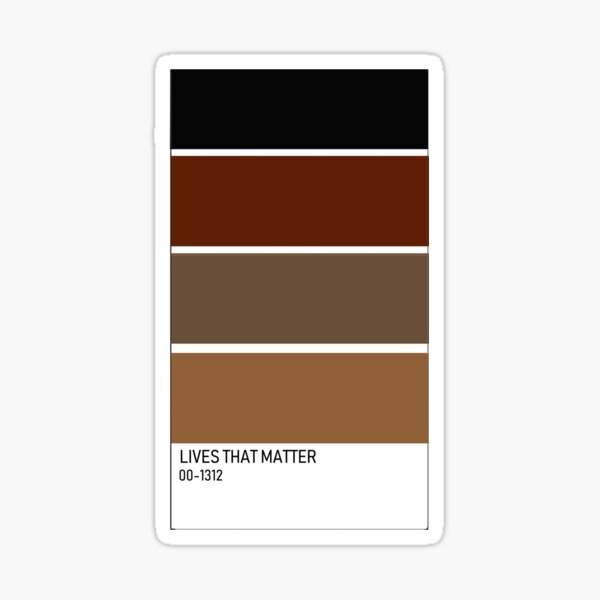 "BLM Paint Chip" Sticker for Sale by Redbubble