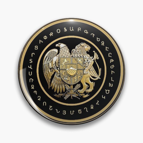 Armenian Coat of Arms & Alphabet Pin