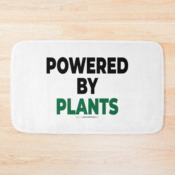 Item preview, powered by plants - vegan activist graphics (107 v2) designed and sold by blindfoldsoff.