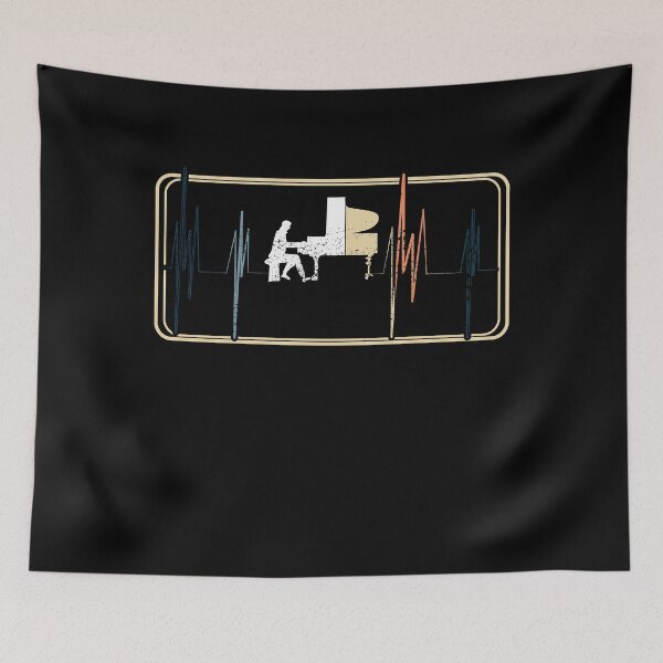 Item preview, Piano Piano Grand Piano Heart EKG designed and sold by shirti.
