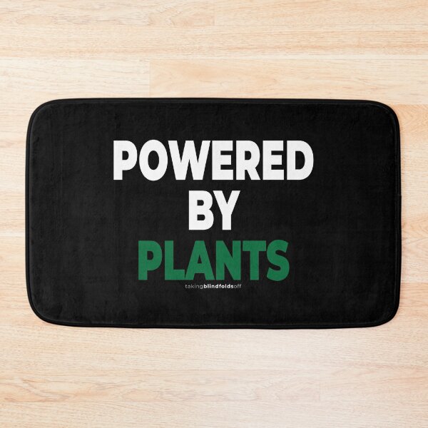 Item preview, powered by plants - vegan activist graphics (107) designed and sold by blindfoldsoff.