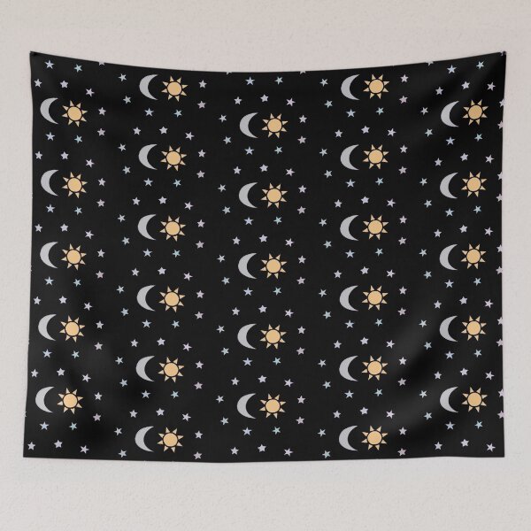 Item preview, Pastel Sun Moon and Stars designed and sold by polishalpaca.