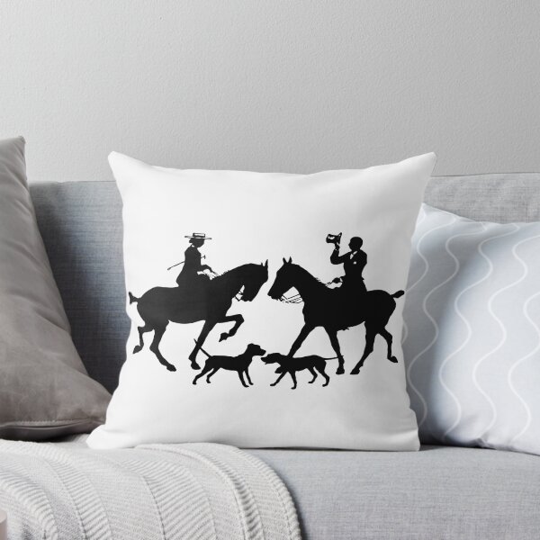 Item preview, Vintage Horse Riders with Two Dogs Silhouette designed and sold by Vintage-TM.