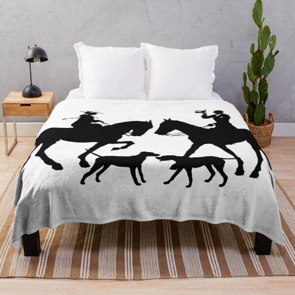Item preview, Vintage Horse Riders with Two Dogs Silhouette designed and sold by Vintage-TM.