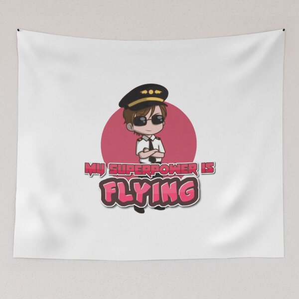 Item preview, Flying_is_my_superpower_pilot_engineer_latest_design designed and sold by PilotFA.