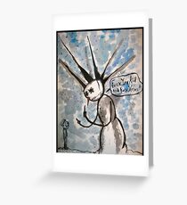 Punky the Snowman Greeting Card
