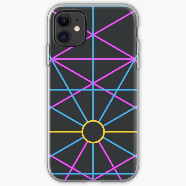 Cosmic Face, Tree of Life - Black iPhone Soft Case