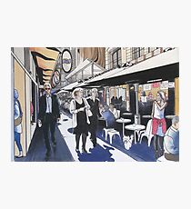 Melbourne Laneway Business Lunch Photographic Print