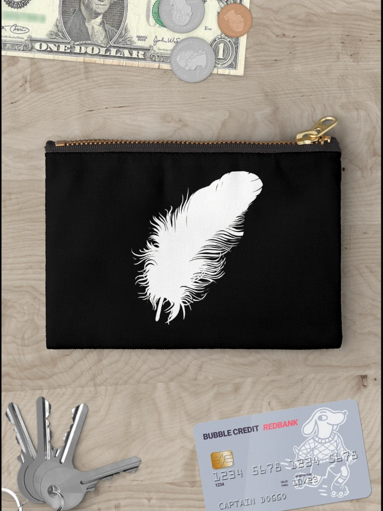 Thumbnail 3 of 4, Zipper Pouch, Feather designed and sold by Ranith  Chatterjee.