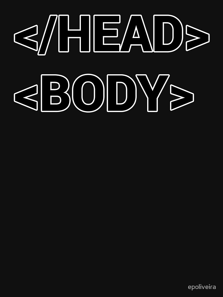 head body html tag funny programmer by epoliveira