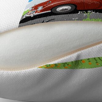 Alternate view of Are we there yet? Floor Pillow