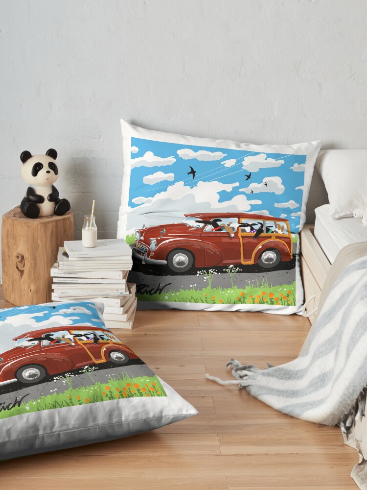 Alternate view of Are we there yet? Floor Pillow