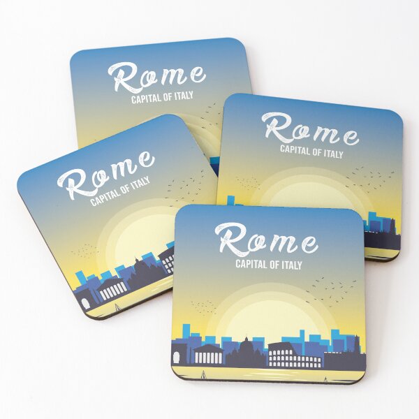 Item preview, Rome Italy cityscape skyline designed and sold by louzaartist.
