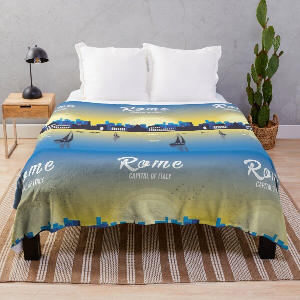 Item preview, Rome Italy cityscape skyline designed and sold by louzaartist.