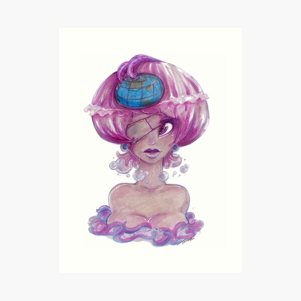 Octo Gal Art Print