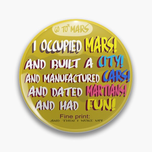 Item preview, Occupy Mars, dream big. designed and sold by Geomoon.