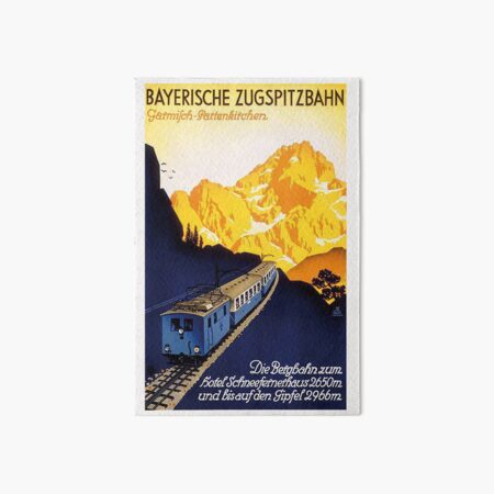 Garmisch Partenkirchen...Bayerische Zugspitzbahn Art Board Print