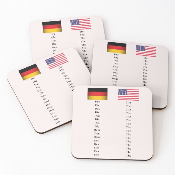 Item preview, German Words for The Design US Flag Definite Article designed and sold by Time4German.