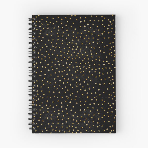 Item preview, Gold Triangle Pattern Black Background Cool Modern Abstract Art designed and sold by BCNDesign.